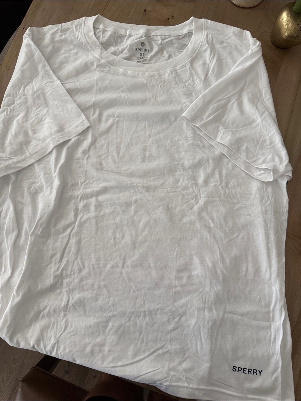 Sperry White Short-Sleeve Crewneck Tee
